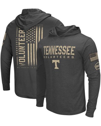 Colosseum Athletics Distressed Tennessee Volunteers Team Oht Military-inspired Appreciation Hoodie Long Sleeve T-shirt - Gray