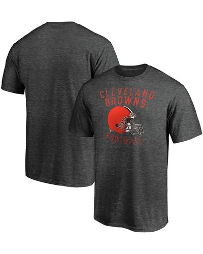 Majestic Cleveland Browns Showtime Logo T-shirt - Gray