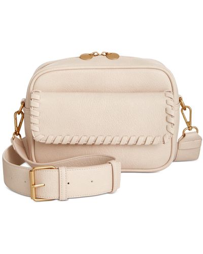 Style & Co. Whip-stitch Camera Crossbody - Natural