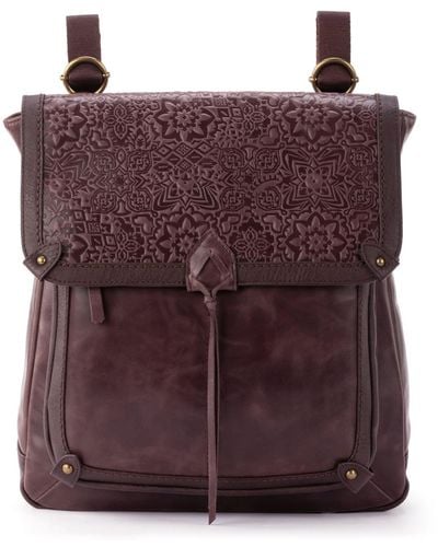 The Sak Ventura Leather Convertible Backpack - Purple