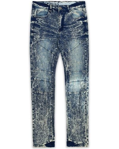 Reason Big And Tall Haze Skinny Denim Jeans - Blue