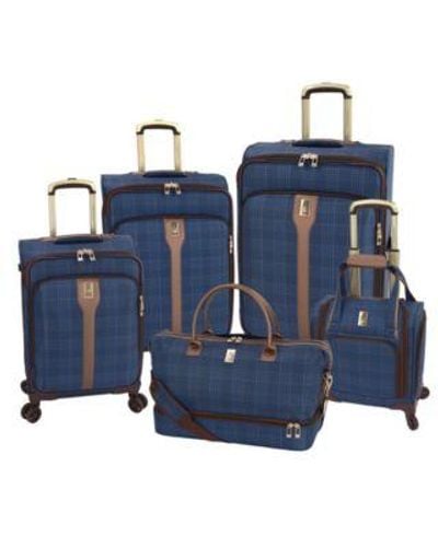 London Fog Brentwood Iii Softside luggage Collection Created For Macys - Blue