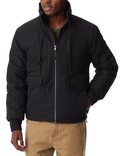 BASS OUTDOOR Quilted Bomber Jacket - Black