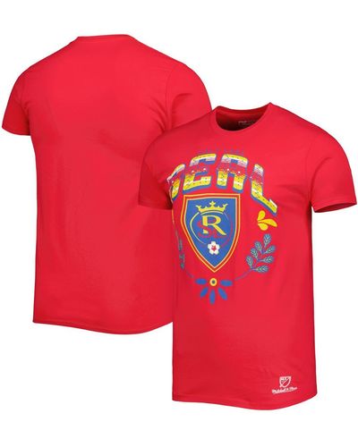 Mitchell & Ness Real Salt Lake Serape T-shirt - Red