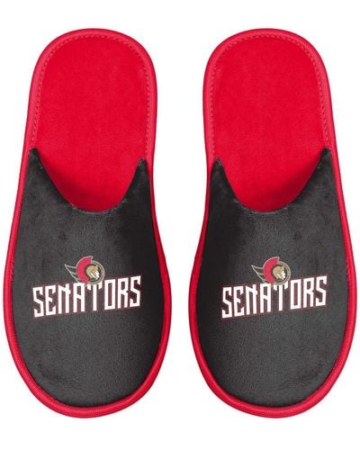 FOCO Ottawa Senators Scuff Slide Slippers - Black