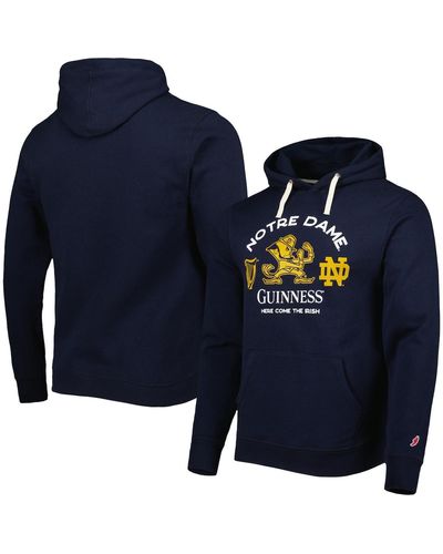 League Collegiate Wear Notre Dame Fighting Irish Guinness Stadium Pullover Hoodie - Blue