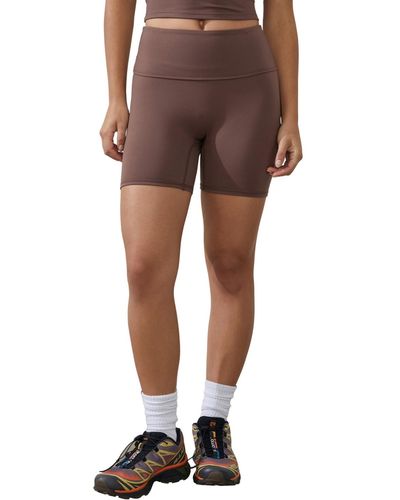 Cotton On Ultra Soft Yoga Bike Shorts - Brown