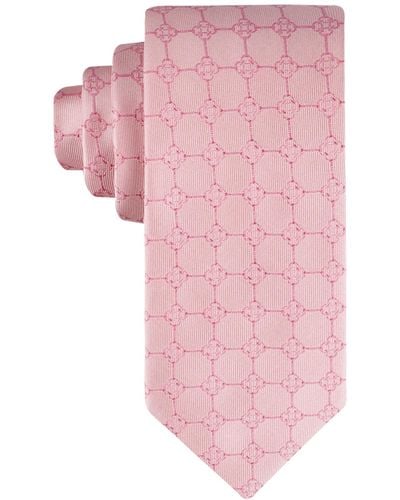 Tommy Hilfiger Derby Grid Tie - Pink