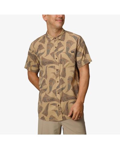 Reef Bersin Short Sleeve Woven Shirt - Natural