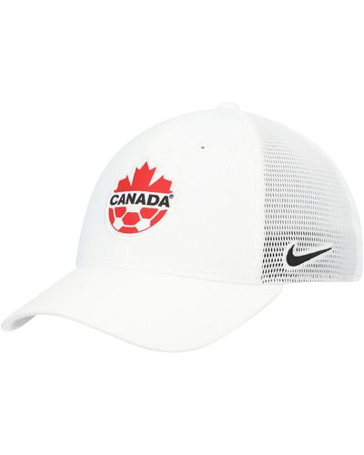 Nike Canada Soccer Legacy91 Aerobill Performance Flex Hat - White