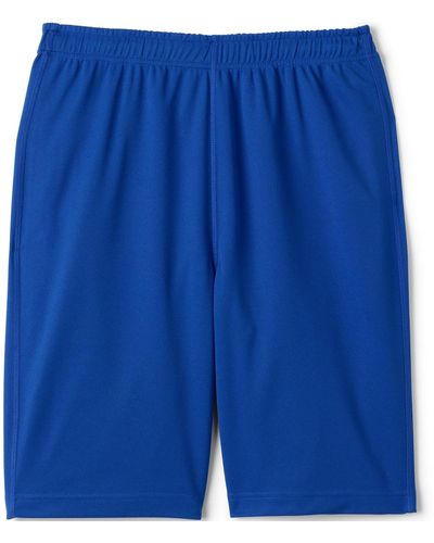 Lands' End School Uniform Mesh Gym Shorts - Blue