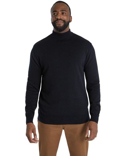 Johnny Bigg Big & Tall Johnny G Essential Turtle Neck Sweater - Blue