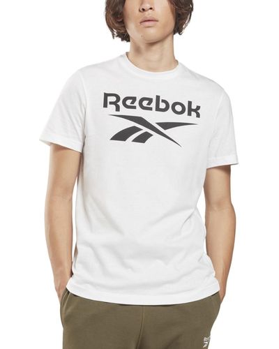 Reebok Slim-fit Identity Big Logo Short-sleeve T-shirt - White