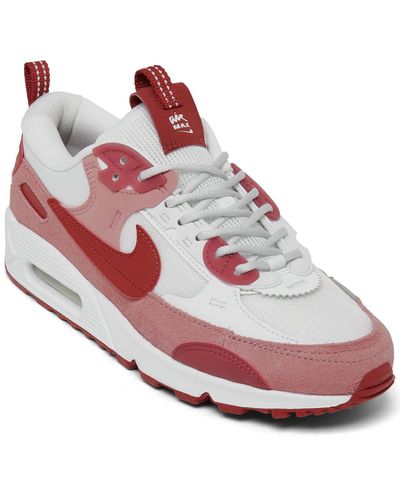 Nike Air Max 90 Futura Casual Sneakers From Finish Line - Pink