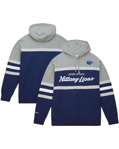 Mitchell & Ness Penn State Nittany Lions Head Coach Pullover Hoodie - Blue