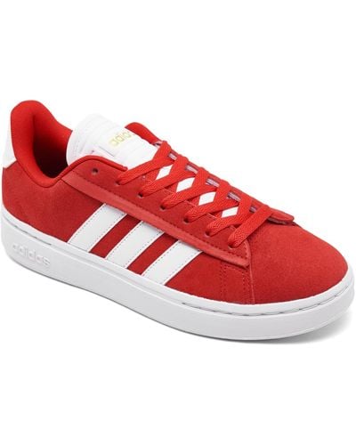 adidas Grand Court Alpha Casual Sneakers From Finish Line - Red