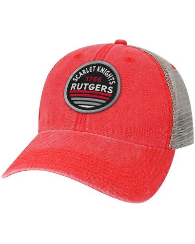 Legacy Athletic Rutgers Knights Sunset Dashboard Trucker Snapback Hat - Red