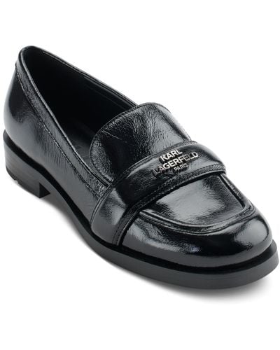 Karl Lagerfeld Madlen Slip-on Loafer Flats - Black