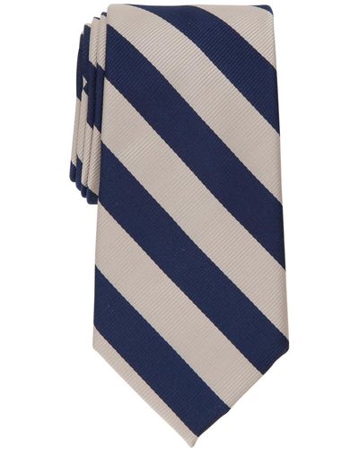 Club Room Classic Stripe Tie - Gray