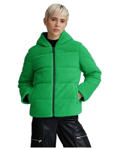 NVLT Berber Hooded Puffer Jacket - Green