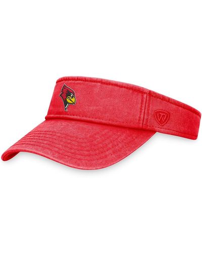 Top Of The World Illinois State Birds Terry Adjustable Visor - Red
