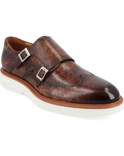 Taft 365 Model 105 Double Monk Shoes - Brown