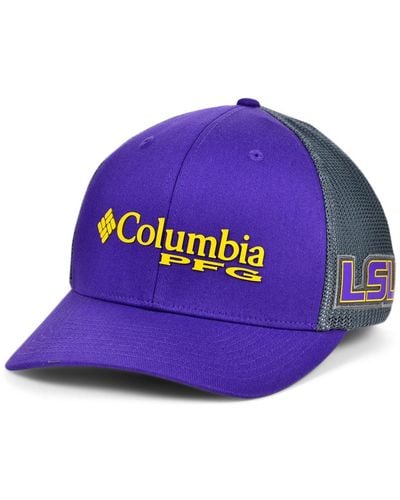 Columbia Lsu Tigers Pfg Trucker Cap - Purple