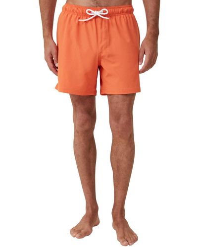 Cotton On Stretch Swim Short - Orange