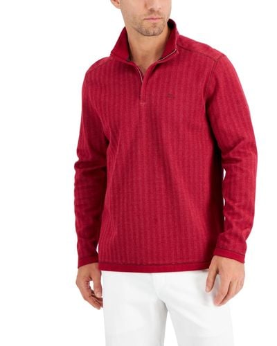 Tommy Bahama Playa Point Half-zip Sweater - Red