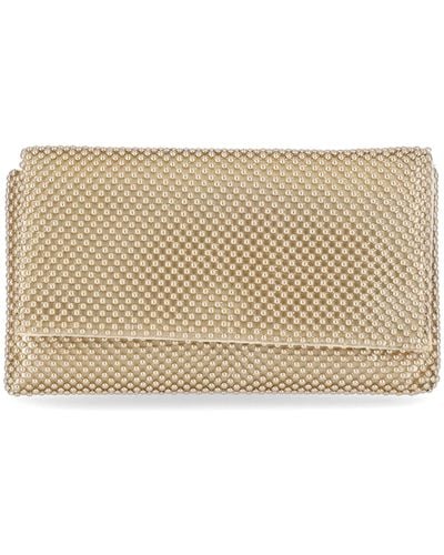 INC International Concepts Prudence Shiny Mesh Clutch, Created For Macy's - Natural