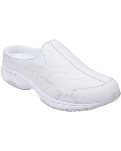 Easy Spirit Tourguide Casual Flat Slip-on Mules - White