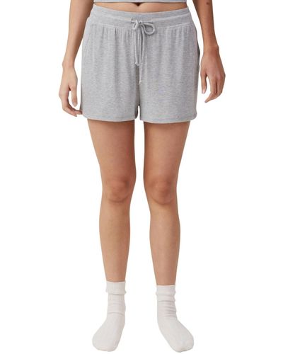 Cotton On Sleep Recovery Relaxed Shorts - Gray