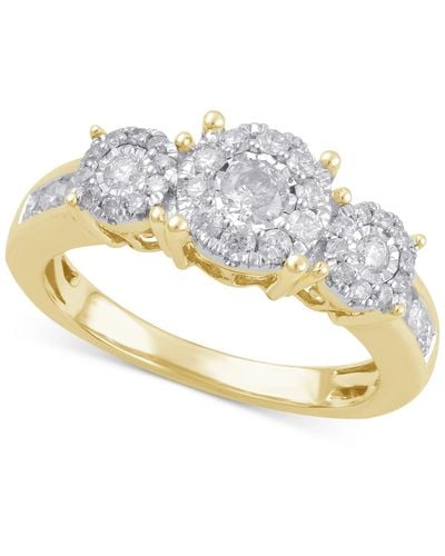 Macy's Diamond Engagement Ring (3/4 Ct. T.w.) In 14k Gold Or White Gold - Metallic
