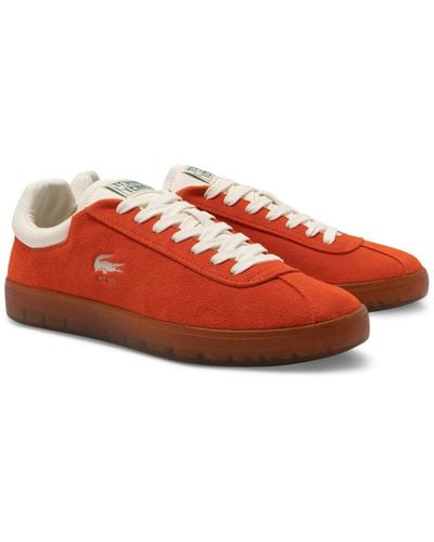 Lacoste Baseshot Lace-up Court Sneakers - Red