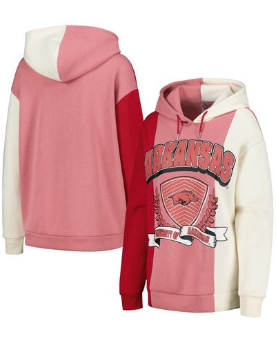 Gameday Couture Arkansas Razorbacks Hall Of Fame Colorblock Pullover Hoodie - Pink