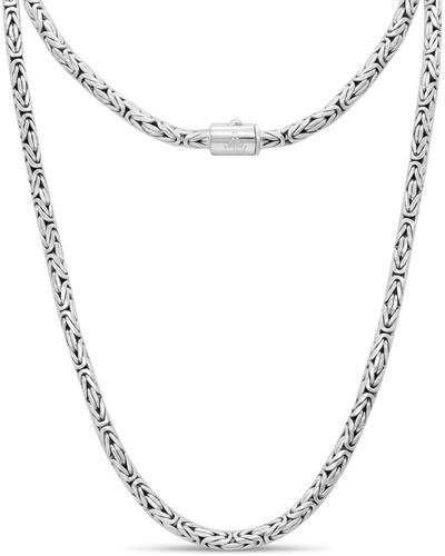 DEVATA Borobudur Round 4mm Chain Necklace - Metallic