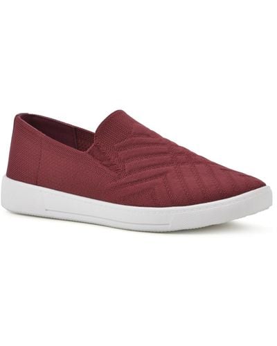 White Mountain Until Slip On Sneakers - Red