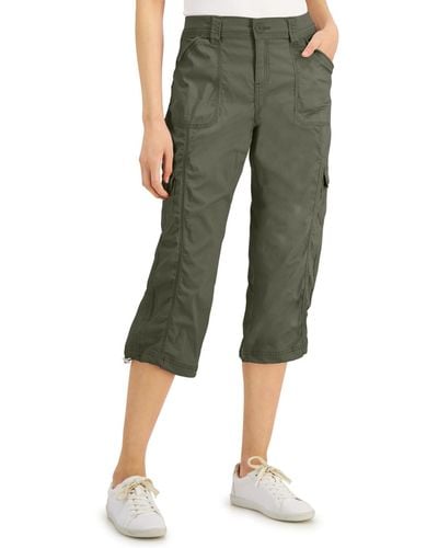 Style & Co. Cargo Capri Pants - Green