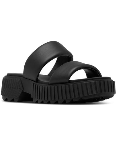 Sorel Ona Streetworks Slide Platform Sandals - Black