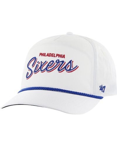 '47 47 Brand Philadelphia 76ers Fairway Hitch Brrr Adjustable Hat - White