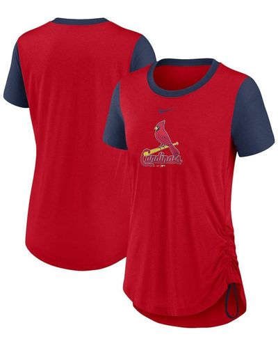 Houston Astros Nike Women's Mascot Outline Weekend Tri-Blend T-Shirt - Navy