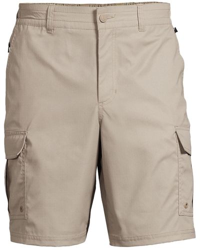 Lands' End Cargo Quick Dry Shorts - Gray