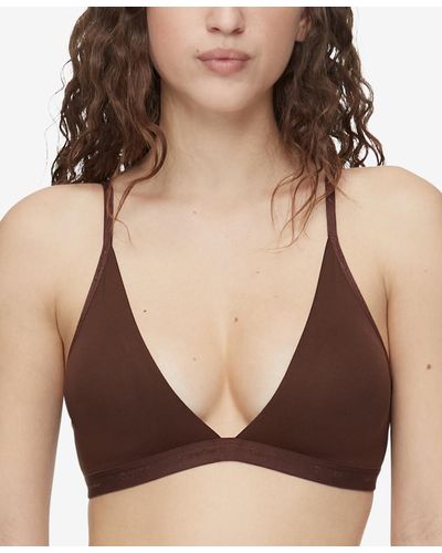 Calvin Klein Form To Body Lightly Lined Triangle Bralette Qf6758 - Multicolor