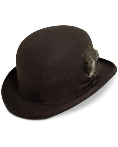 Scala Wool Derby Hat - Brown