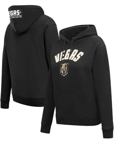 Pro Standard Vegas Golden Knights Classic Chenille Pullover Hoodie - Black