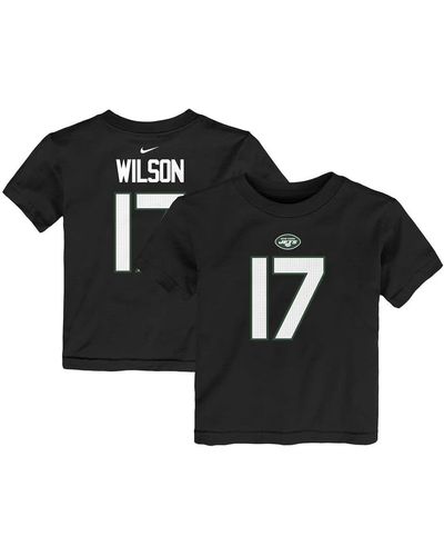 Nike Toddler Garrett Wilson New York Jets Player Name Number T-shirt - Black