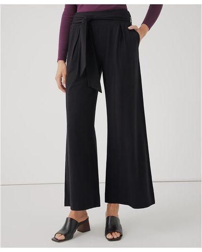 Pact Luxe Jersey Volume Pant Made With Organic Cotton - Black