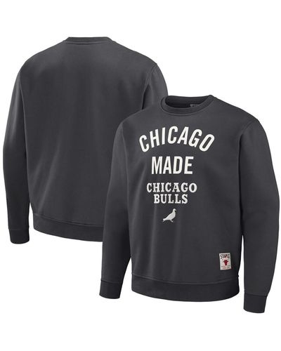 Staple Nba X Chicago Bulls Plush Pullover Sweatshirt - Black