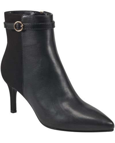 Black skinny heel hot sale booties