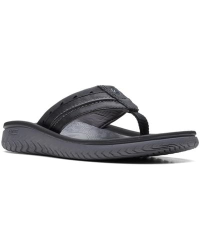 Clarks Wesley Post Sandals - Black